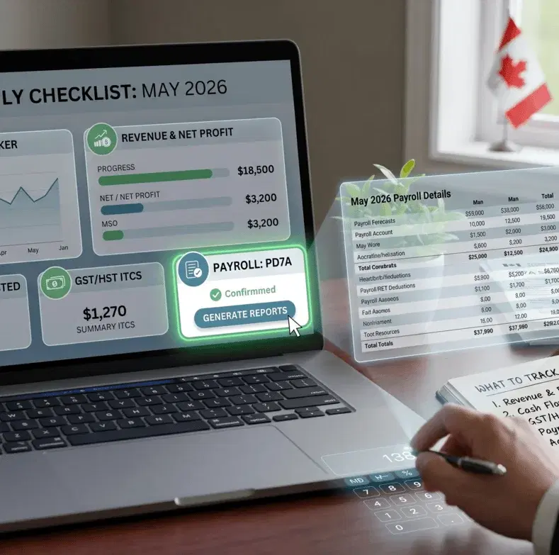 What Canadian Business Owners Should Track Monthly - Monthly financial tracking blog post by Invisor CPA, Canadian accountants
